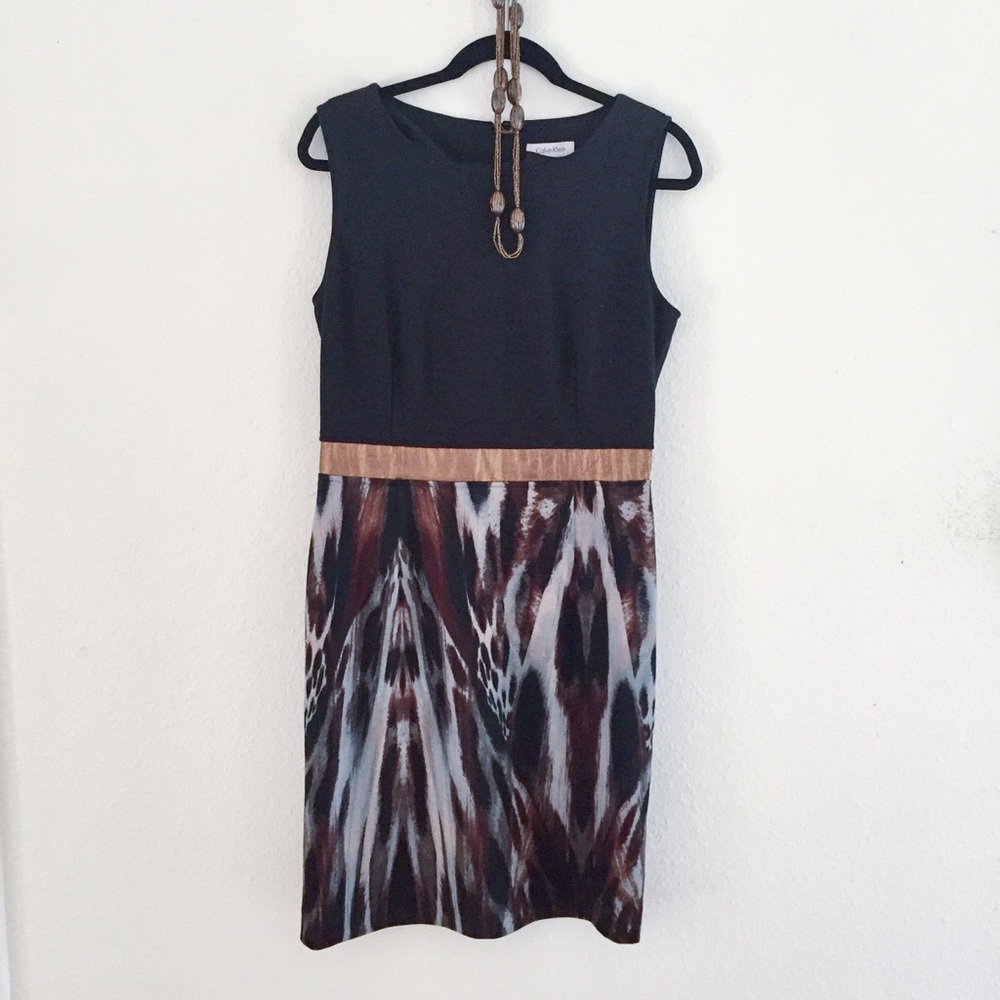 Midi Printed Bodycon Dress